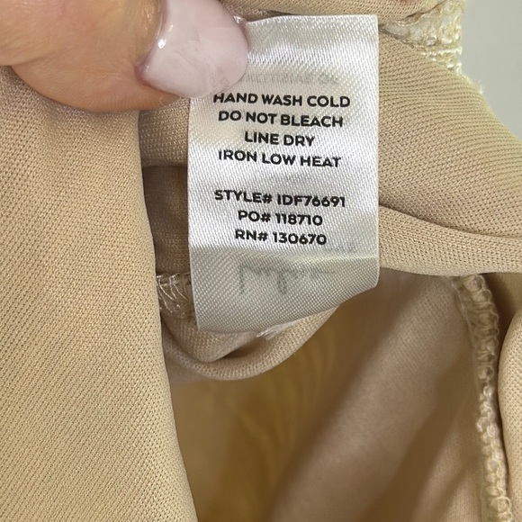 Lulu's Cream Lace Chemise Silky Finish - Picture 13 of 15